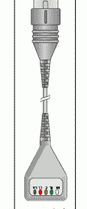 LUMISCOPE REPLACEMENT PATIENT CABLE-5 LEAD DIN
