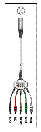 HEWLETT PACKARD/AGILENT/ZYMED/PHILIPS MEDICAL REPLACEMENT PATIENT CABLE-5 LEAD FIXED BANANA 1 HEWLETT PACKARD/AGILENT/ZYMED/PHILIPS MEDICAL REPLACEMENT PATIENT CABLE-5 LEAD FIXED BANANA