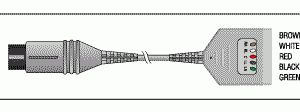 CRITICARE SYS. REPLACEMENT PATIENT CABLE - 5 LEAD DUAL