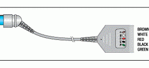 DATEX REPLACEMENT PATIENT CABLE - 5 LEAD DUAL
