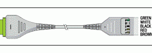 MARQUETTE/GE MEDICAL REPLACEMENT PATIENT CABLE - 5 LEAD MULTI-LINK