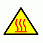 PRESTIGE/KAVO REPLACEMENT DECAL (HOT WARNING)