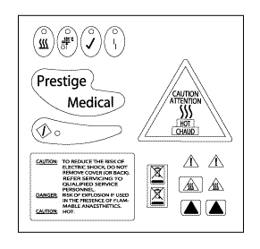 PRESTIGE/KAVO REPLACEMENT DECAL KIT