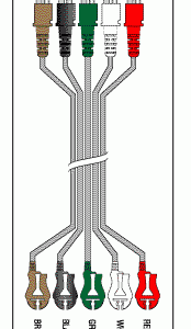 HEWLETT PACKARD/AGILENT/ZYMED/PHILIPS MEDICAL REPLACEMENT 5 LEADWIRE SET DISPOSABLE 30" DUAL/PINCH