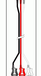 HEWLETT PACKARD/AGILENT/ZYMED/PHILIPS MEDICAL REPLACEMENT 3 LEADWIRE SET - 24" DIN/PINCH