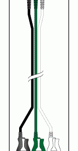 IREX REPLACEMENT 3 LEADWIRE SET - 24" DIN/PINCH