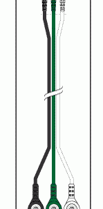 IREX REPLACEMENT 3 LEADWIRE SET - 24" DIN/SNAP