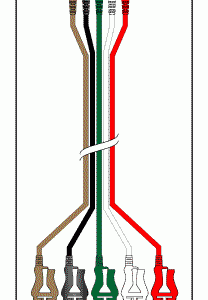 MTM REPLACEMENT 5 LEADWIRE SET - 24" DIN/PINCH