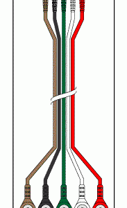 LUMISCOPE REPLACEMENT 5 LEADWIRE SET - 40" DIN/SNAP