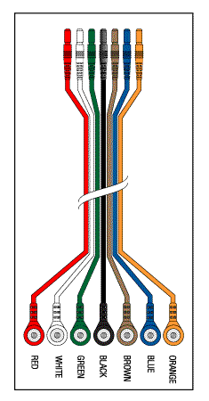 BRAEMER REPLACEMENT 7 LEADWIRE SET - 24" DIN/SNAP
