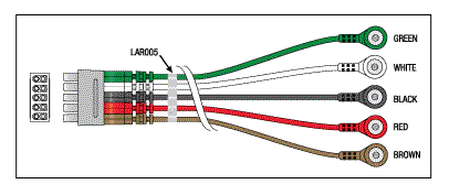 MARQUETTE/GE MEDICAL REPLACEMENT 5 LEADWIRE SET - 30" MULTI-LINK/SNAP