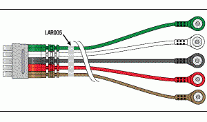 MARQUETTE/GE MEDICAL REPLACEMENT 5 LEADWIRE SET - 30" MULTI-LINK/SNAP