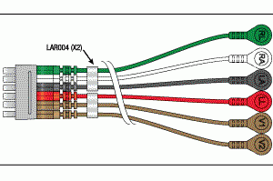 MARQUETTE/GE MEDICAL REPLACEMENT 6 LEADWIRE SET - 30" MULTI-LINK/SNAP