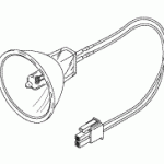 GE • OHMEDA REPLACEMENT LAMP (12VDC, 100W)