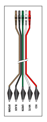 PARKS ELECTRONICS REPLACEMENT 5 LEADWIRE SET - 24" DIN/ALLIGATOR