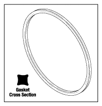 MDT (HARVEY®) REPLACEMENT DOOR GASKET (QUAD RING)