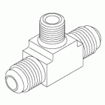 MIDMARK® - RITTER REPLACEMENT UNION TEE FITTING (1/4" SAE-45° FLARE)