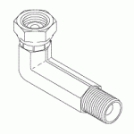 MIDMARK® - RITTER REPLACEMENT ELBOW FITTING (1/8" MPT X 1/8" NPSF)