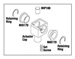 MIDMARK® - RITTER REPLACEMENT ACTUATOR CAP KIT