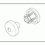 GE • OHMEDA • OHIO® MEDICAL REPLACEMENT WALL HINGE SNAP & POST KIT