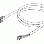 PELTON & CRANE REPLACEMENT INDUSTRIAL GRADE POWER CORD (13A @ 125VAC, WITH TERMINALS, 8 ft.)