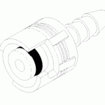 PELTON & CRANE REPLACEMENT MALE QUICK CONNECT (1/8")