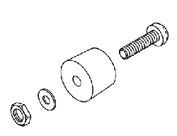 WHIP-MIX REPLACEMENT RUBBER FOOT ASSEMBLY