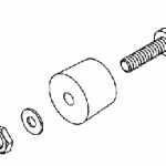 PELTON & CRANE REPLACEMENT RUBBER FOOT ASSEMBLY