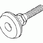 PELTON & CRANE REPLACEMENT FRONT LEVELING FOOT