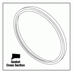 PELTON & CRANE REPLACEMENT DOOR GASKET