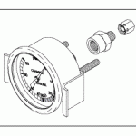 PELTON & CRANE REPLACEMENT PRESSURE GAUGE