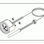 PELTON & CRANE REPLACEMENT TEMPERATURE GAUGE