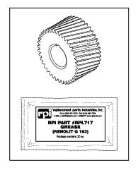 PELTON & CRANE REPLACEMENT LIFT GEAR