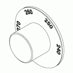 PELTON & CRANE REPLACEMENT KNOB (TEMPERATURE)