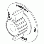 PELTON & CRANE REPLACEMENT KNOB (FUNCTION)