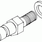 PELTON & CRANE REPLACEMENT SPRING RETAINER WITH WASHER