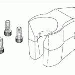 PELTON & CRANE REPLACEMENT SYRINGE HANGER ASSEMBLY (BLACK)