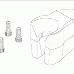 PELTON & CRANE REPLACEMENT SYRINGE HANGER ASSEMBLY (WHITE)