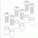 PELTON & CRANE REPLACEMENT FOOT CONTROLLER SPACER KIT