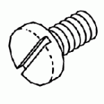 PELTON & CRANE REPLACEMENT BLACK COVER SCREW