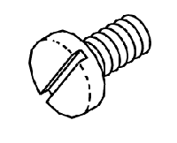 PELTON & CRANE REPLACEMENT BLACK COVER SCREW