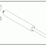 PELTON & CRANE REPLACEMENT GAS SPRING WITH ANCHOR (Ceiling or Track Mount)