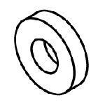 PELTON & CRANE REPLACEMENT RESERVOIR WASHER (SILICONE)