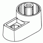 RITTER - CASTLE REPLACEMENT PRESSURE GAUGE MOUNTING BASE