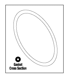 S.S. WHITE REPLACEMENT DOOR GASKET