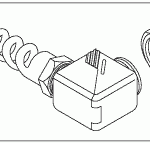 SCICAN REPLACEMENT 90º LIQUID TIGHT STRAIN RELIEF WITH LOCKING NUT