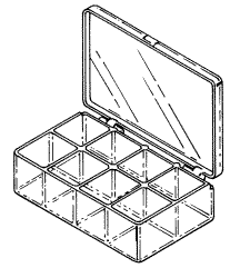 KITS REPLACEMENT 8-COMPARTMENT STORAGE CASE