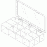 ACCESSORIES AND SUPPLIES REPLACEMENT 12-COMPARTMENT STORAGE CASE