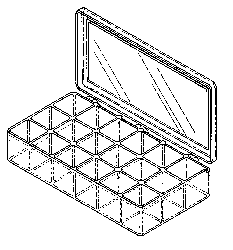 KITS REPLACEMENT 18-COMPARTMENT STORAGE CASE
