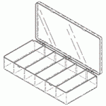 KITS REPLACEMENT 6-COMPARTMENT STORAGE CASE
